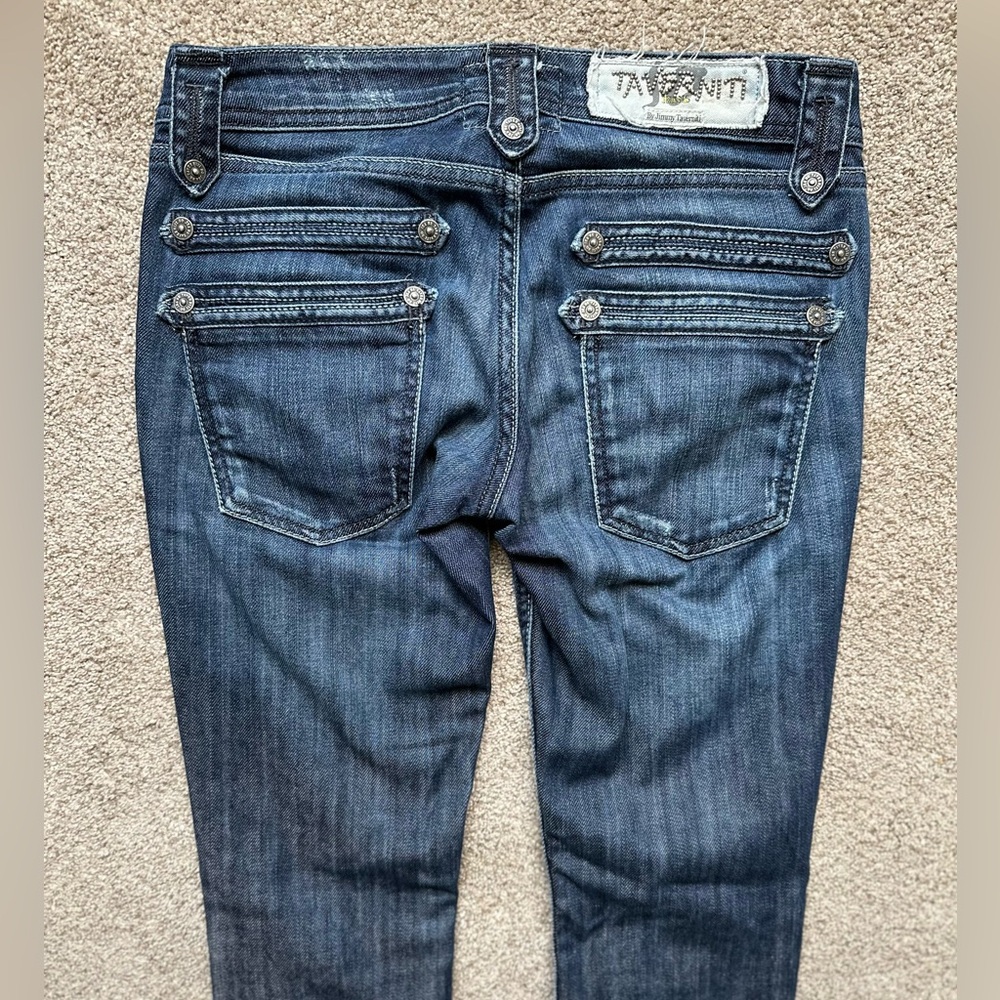 Taverniti So Birkin 13 Dark Blue Straight Leg Jean